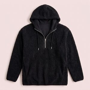 NWT Francesca’s Black Half-Zip Sweater